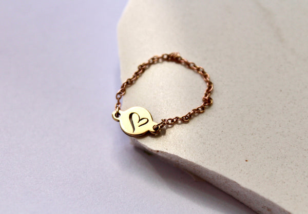 Squiggle Heart Disk Chain Ring