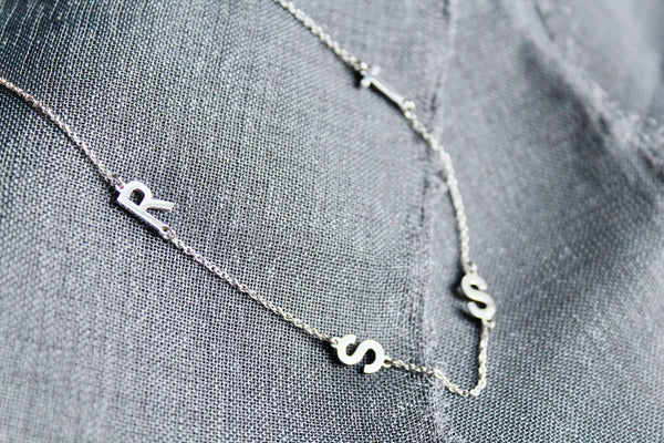 Asymmetrical Letter Necklace