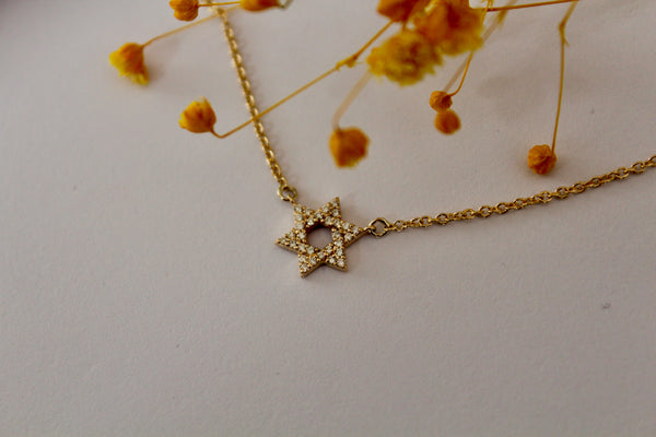 Diamond Magen David Necklace